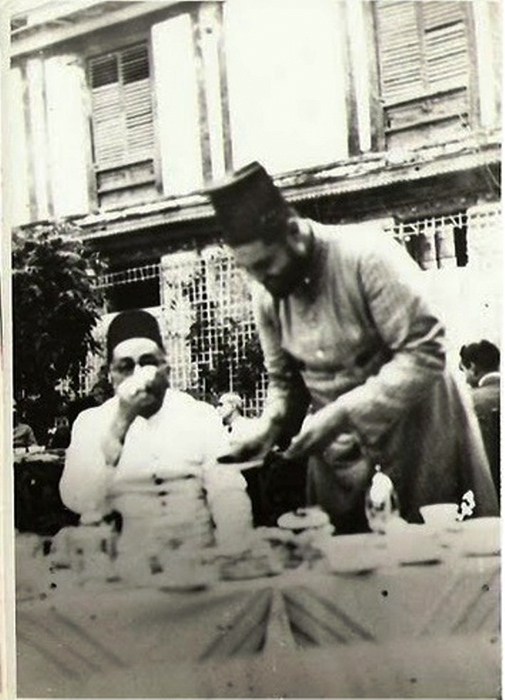 Hosting at his Deodi